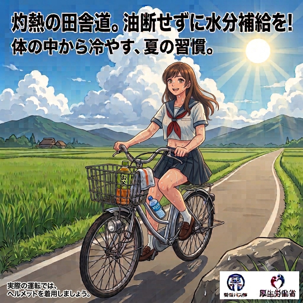 皆さん、今日もしっかり水分補給してね！14