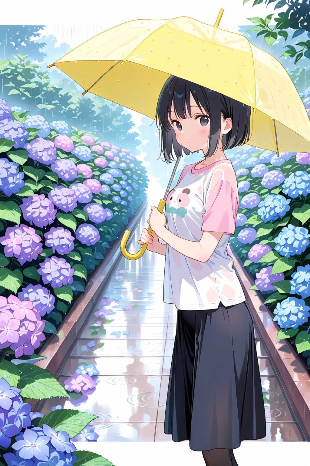 傘➕紫陽花（愛ちゃん）