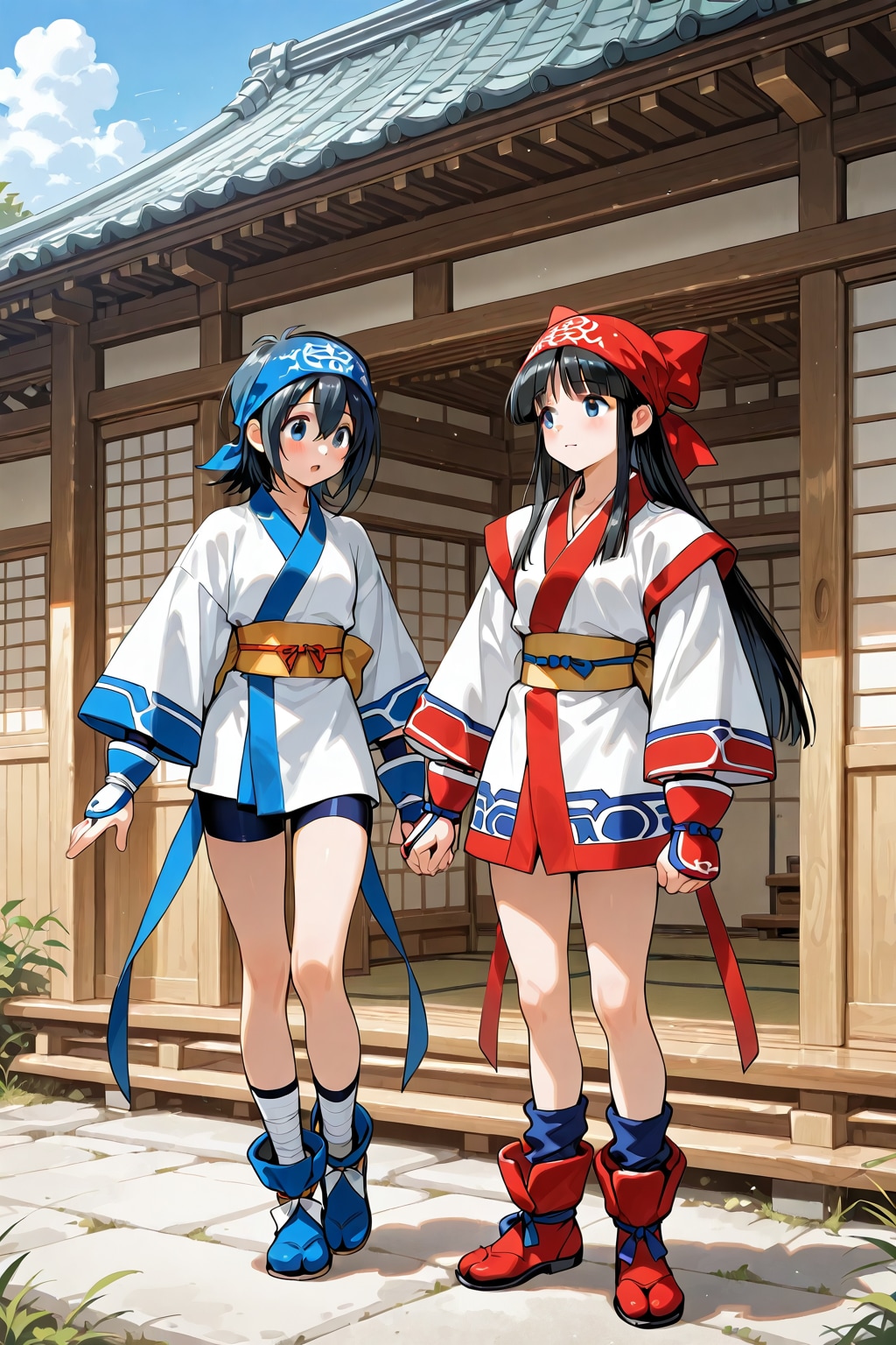 (失敗)ケンカしてくれないナコルルとリムルル(3)+混生成(3) | の人気AIイラスト・グラビア