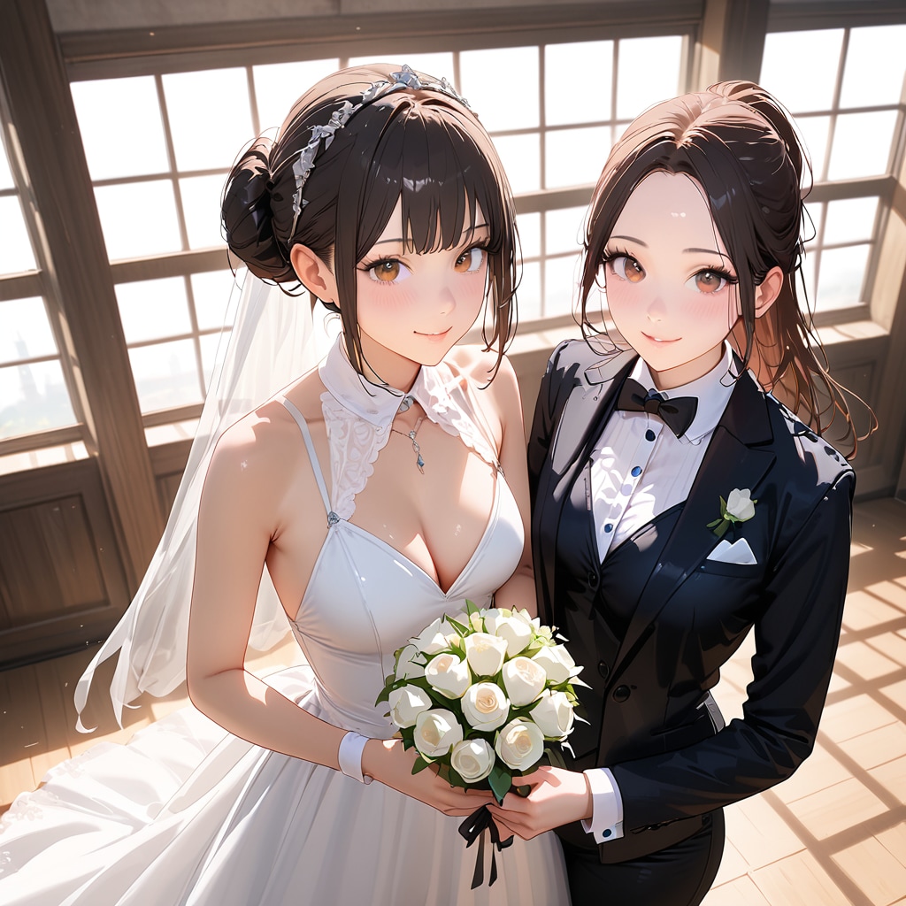 ふたりの結婚式 | の人気AIイラスト・グラビア