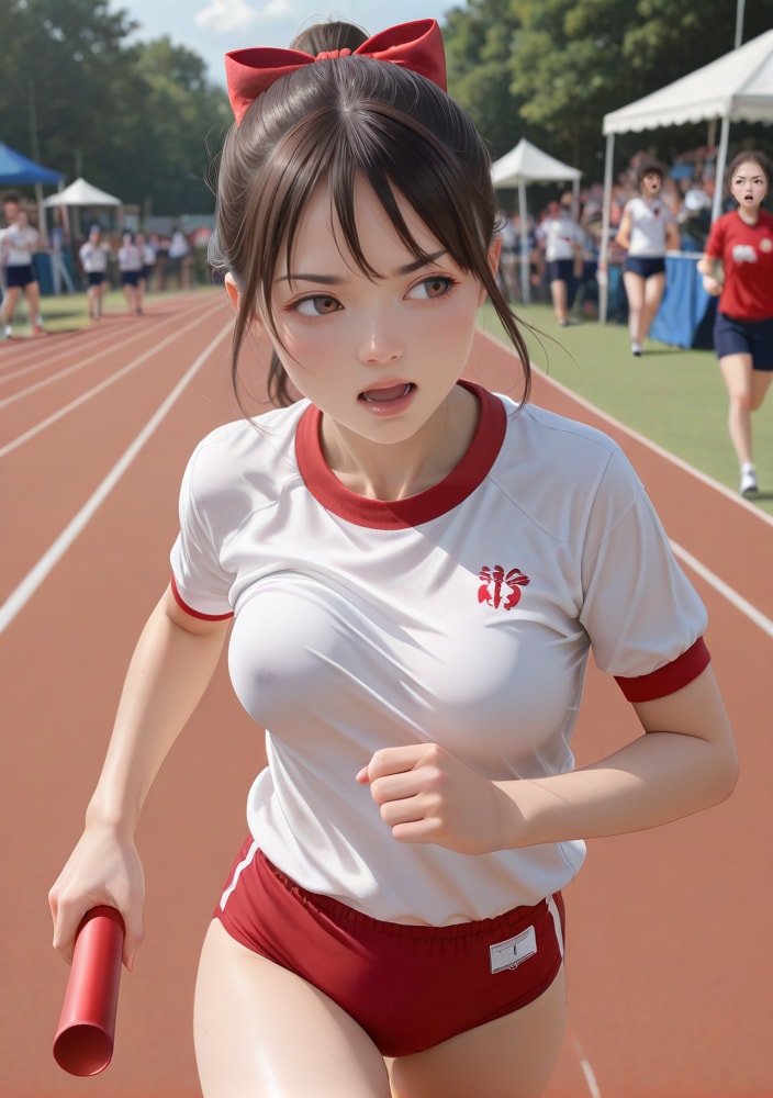 バトンリレー女子