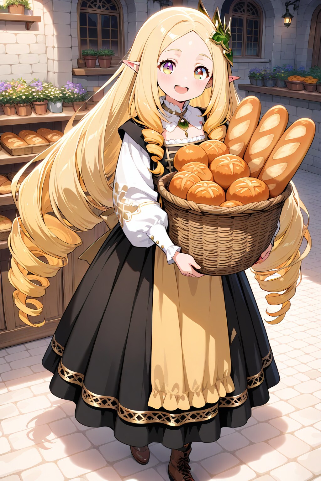 The beautiful elf's bakery | の人気AIイラスト・グラビア