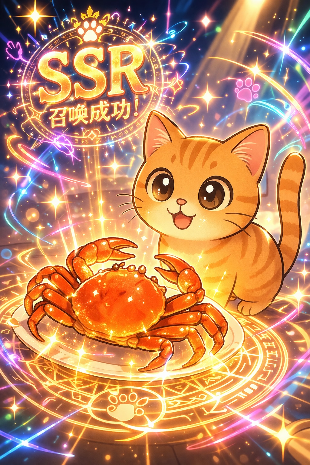 かにをSSR召喚するんだな | の人気AIイラスト・グラビア