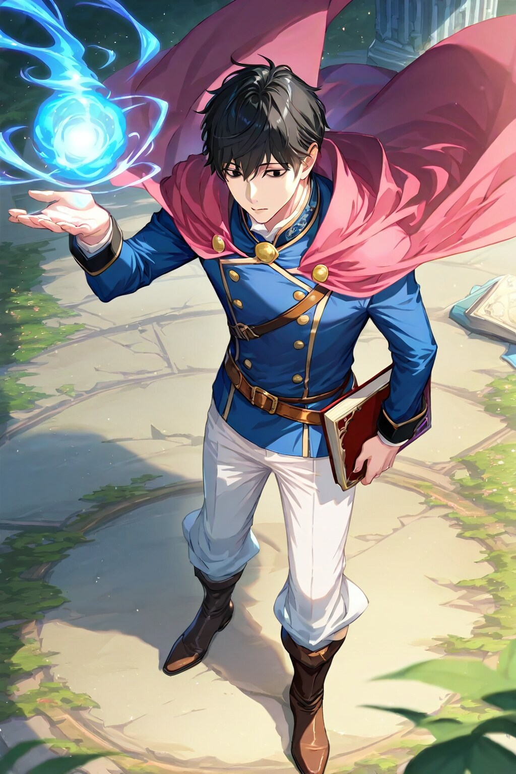 ファンタジーな洞窟地下、大きな男性学者2-3-3-2