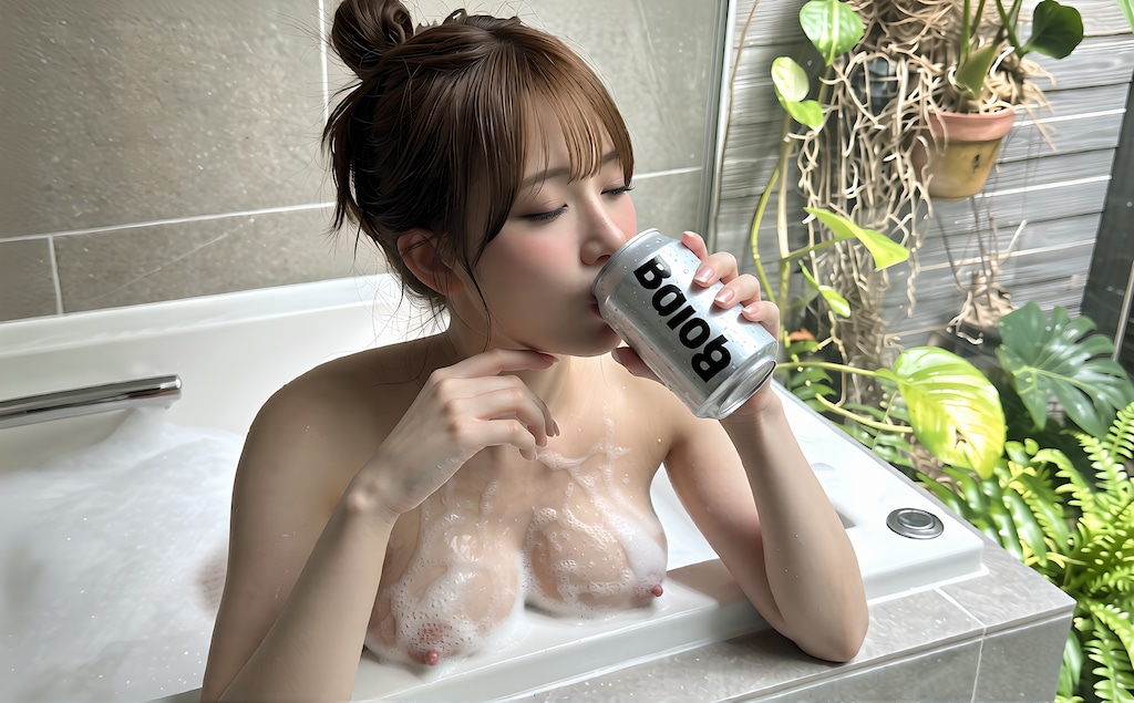 泡風呂で一息