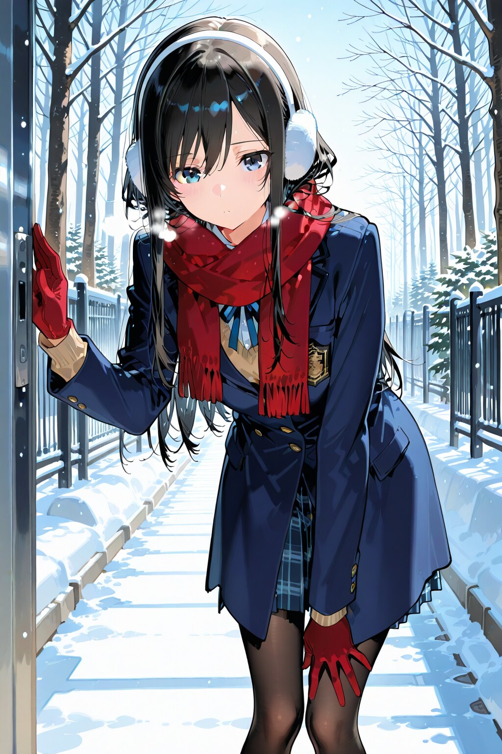 雪の日の登校①
