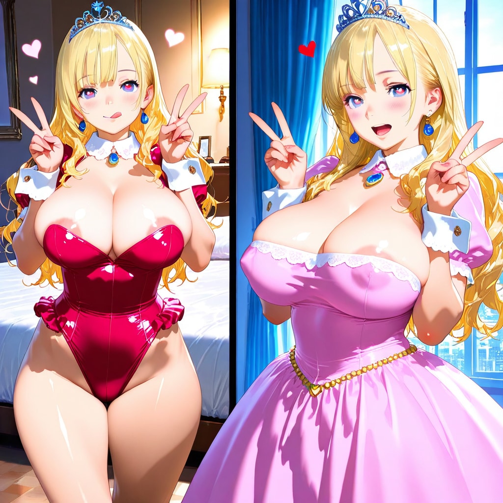 操られたお姫様！ 催眠されたせいで高貴な衣装からセクシー衣装を着させられる！！