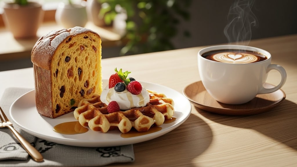 12月1日は、パネットーネの日、ワッフルの日、沖縄産コーヒーの日