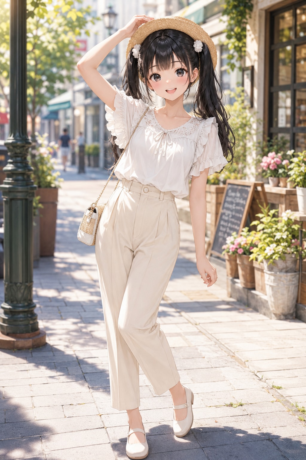 テーパードパンツで大人っぽく♪ | の人気AIイラスト・グラビア