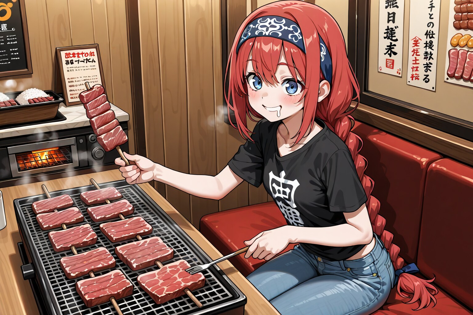 焼肉焼きまくり | の人気AIイラスト・グラビア