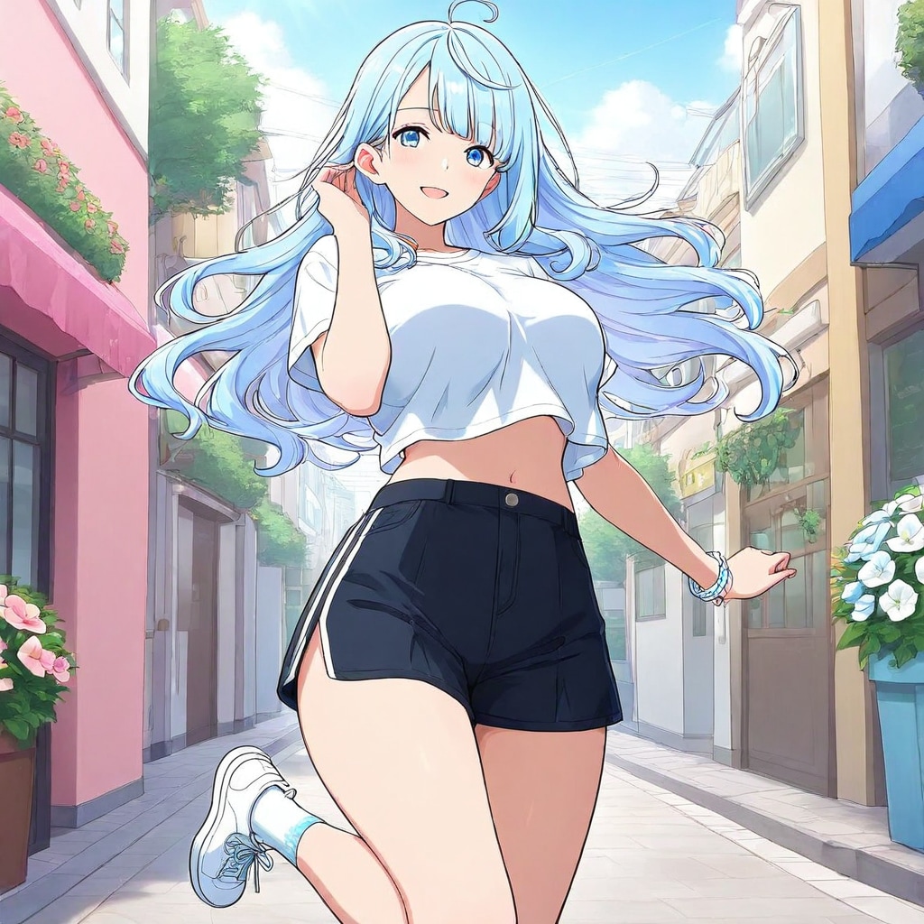 街中ランニング