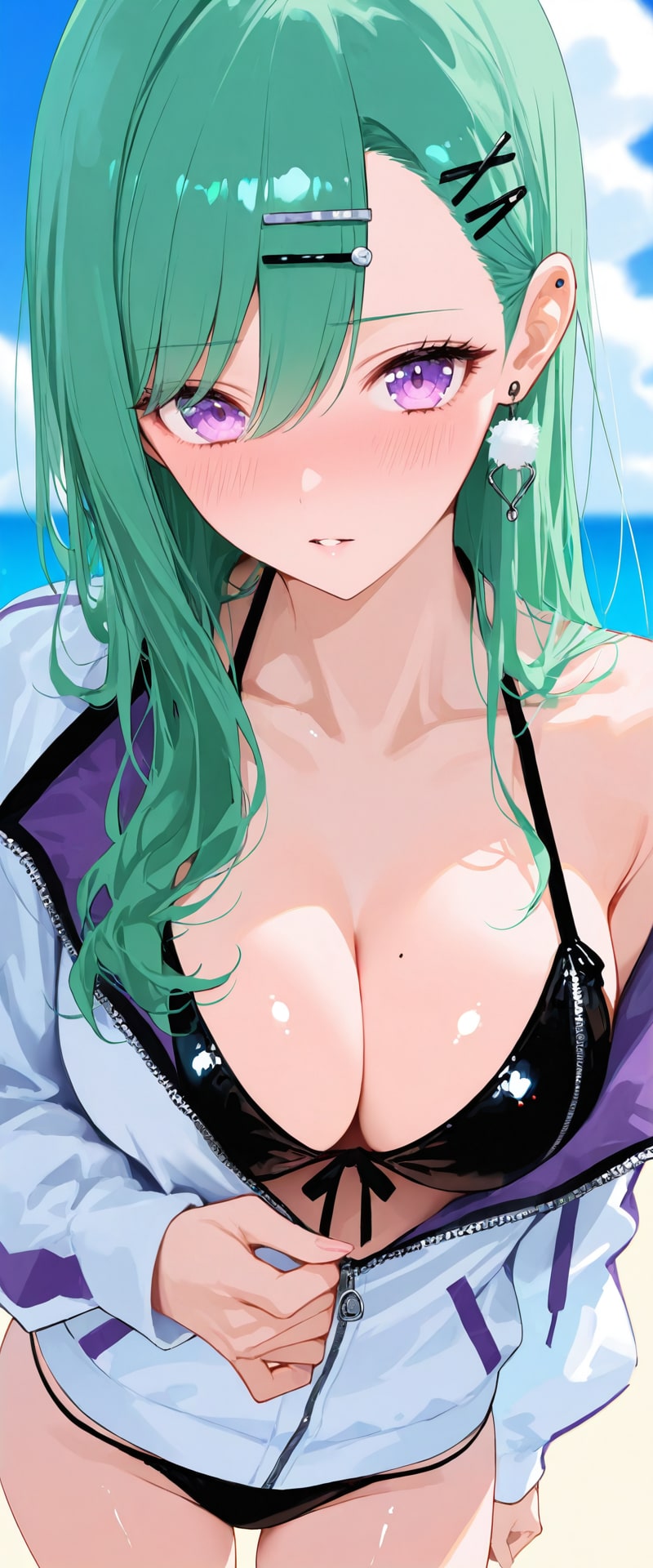 八雲ベニ　ジッパー降ろし