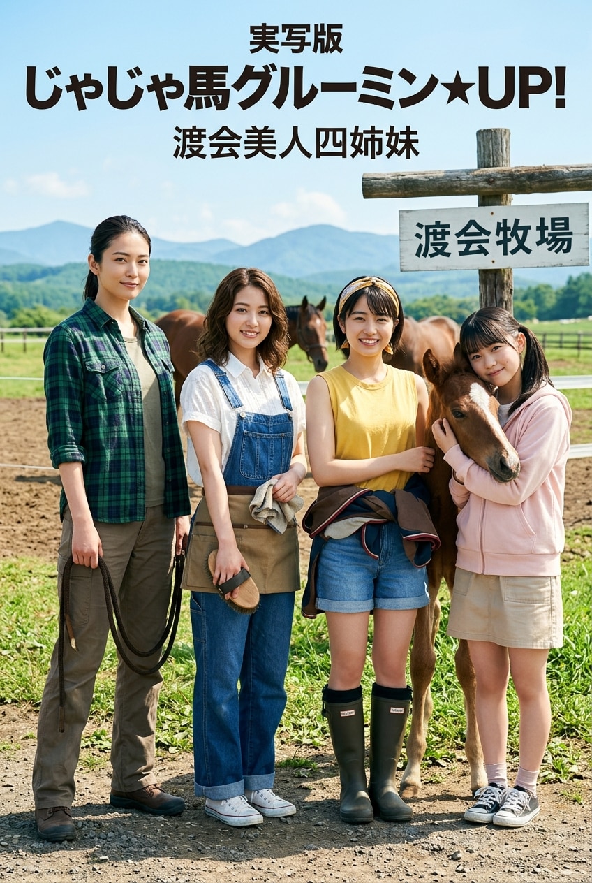 じゃじゃ馬グルーミン★UP!が実写化された世界線の渡会美人四姉妹