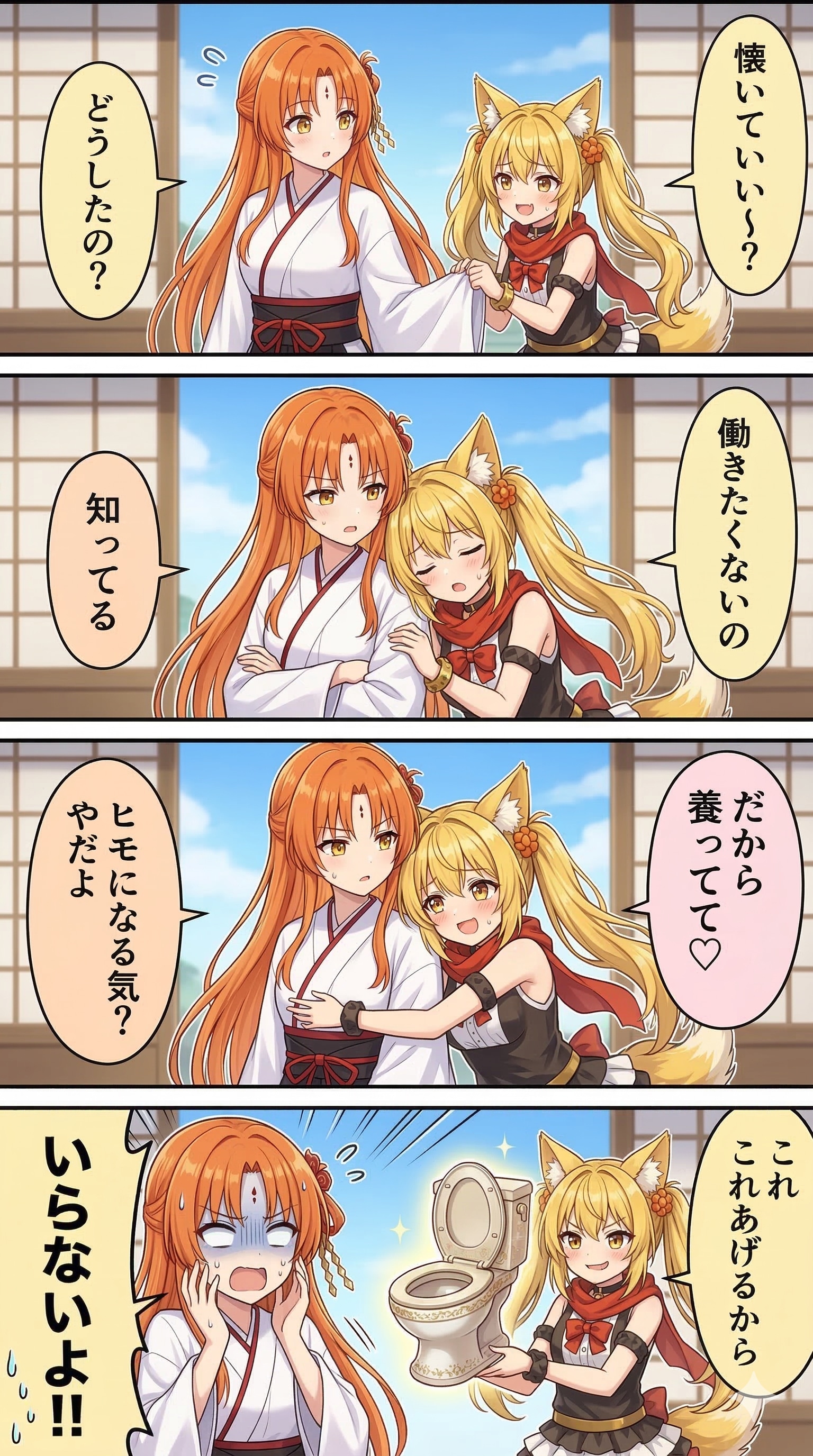 Ame_no_Uzume_no_Mikotoさんの天鈿女命ちゃんに懐く