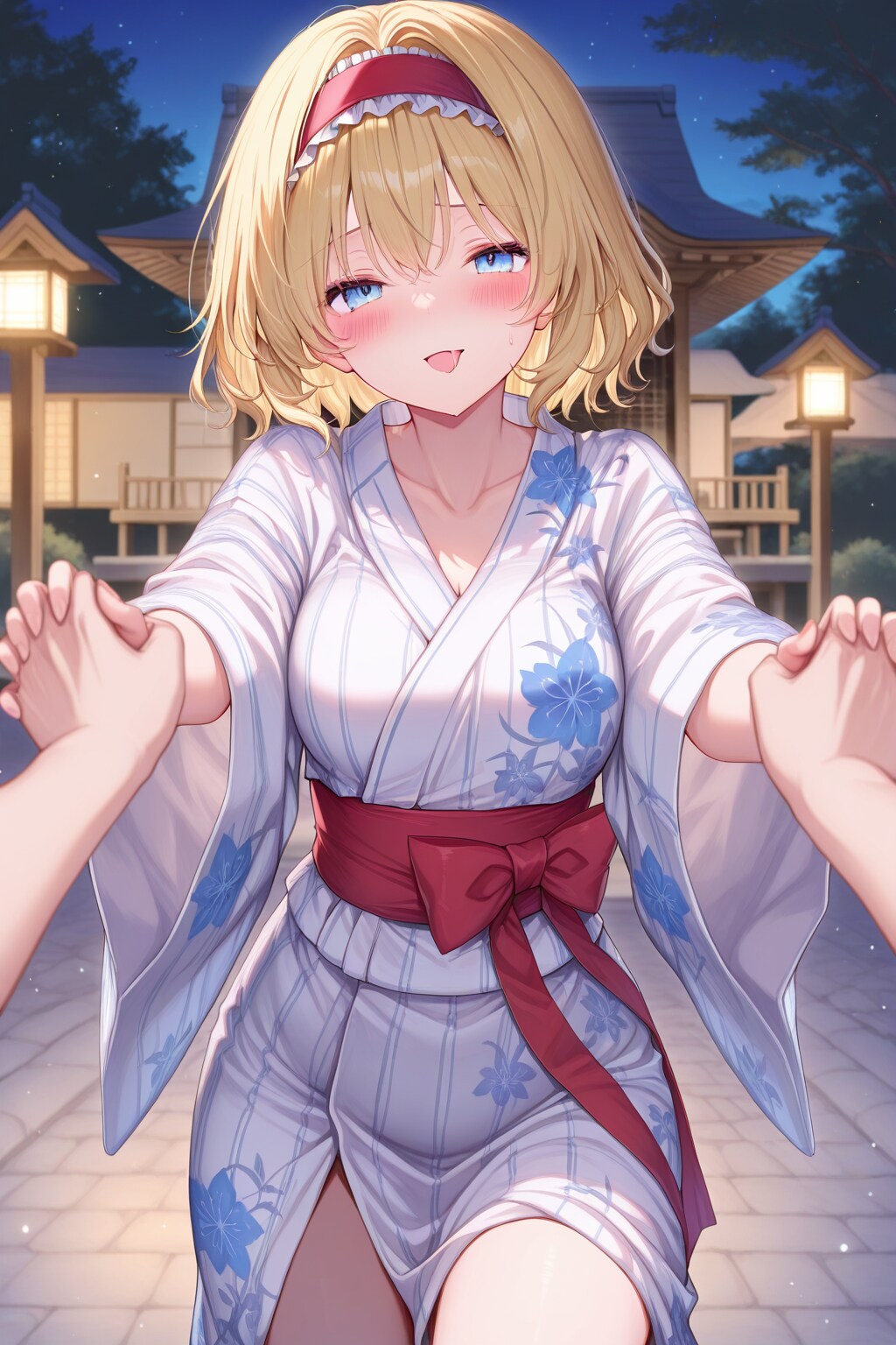 アリスと神社参拝