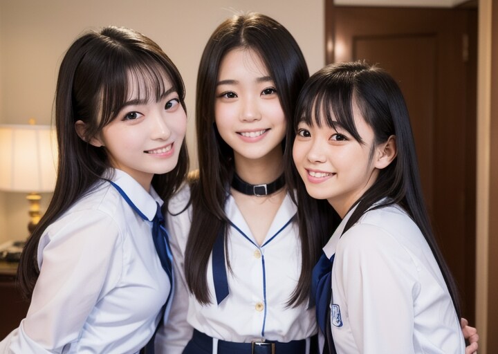 中学の時の仲良し3人組❤️