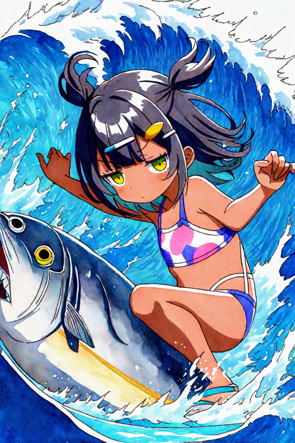 サイコーだぜ❗ベイベーな、こなつちゃん🐟️