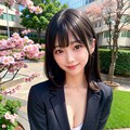 リクルートスーツと桜② 7枚目