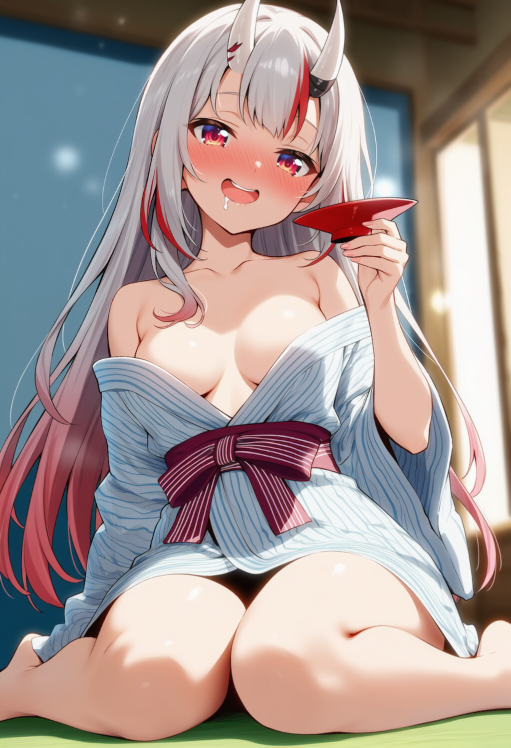 一緒に飲む？（百鬼あやめ）