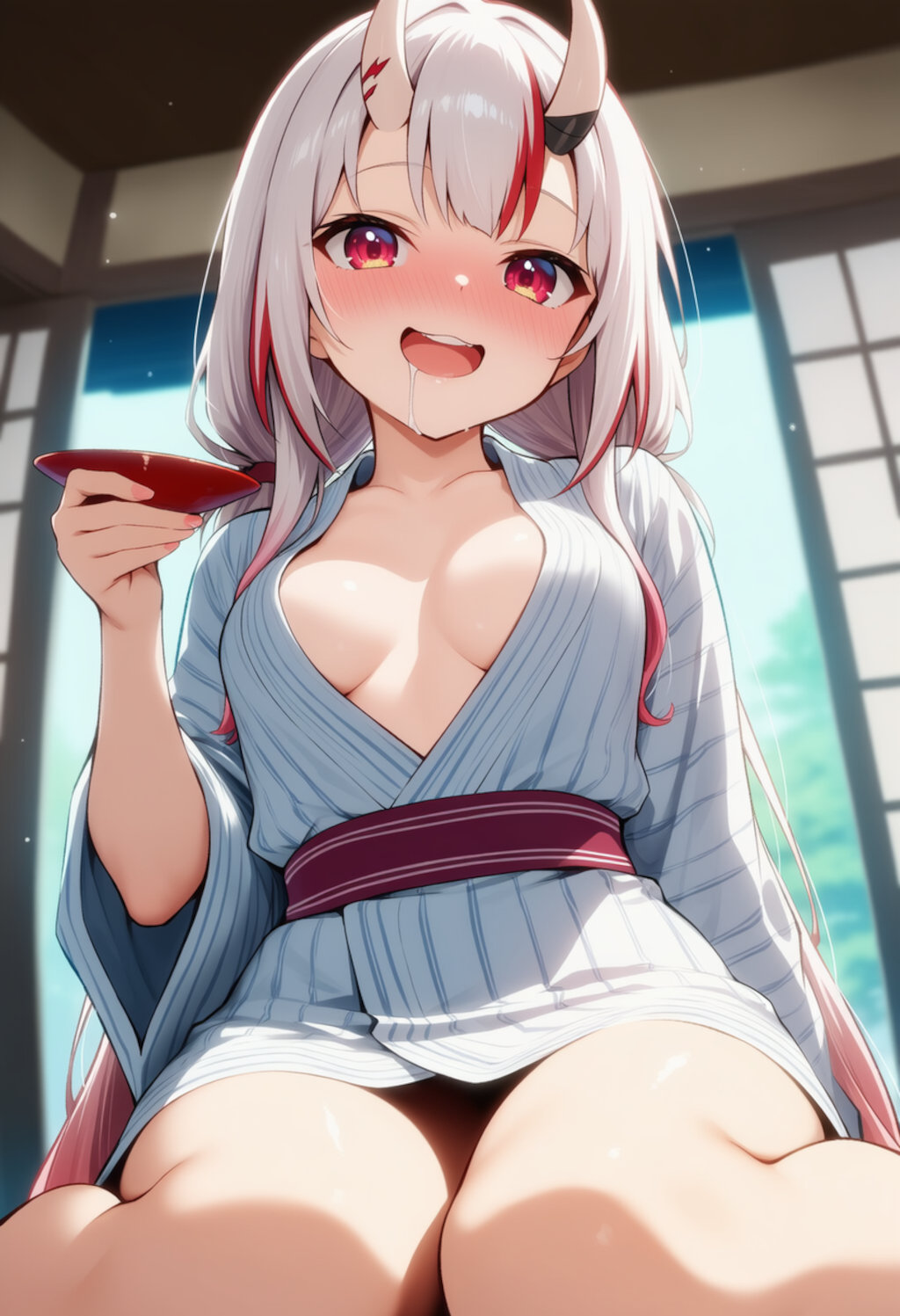 一緒に飲む？（百鬼あやめ）