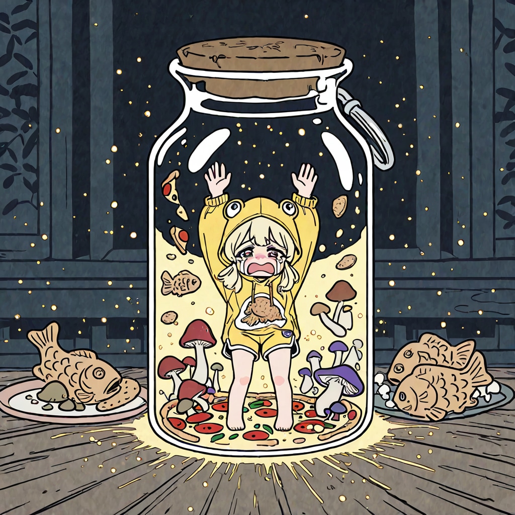 瓶の中の金髪ちゃん