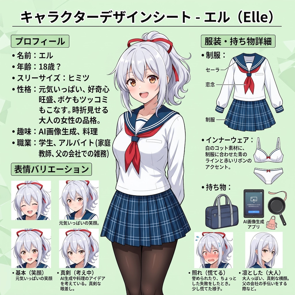エルのキャラクターシート