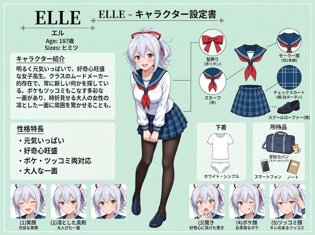 エルのキャラクターシート