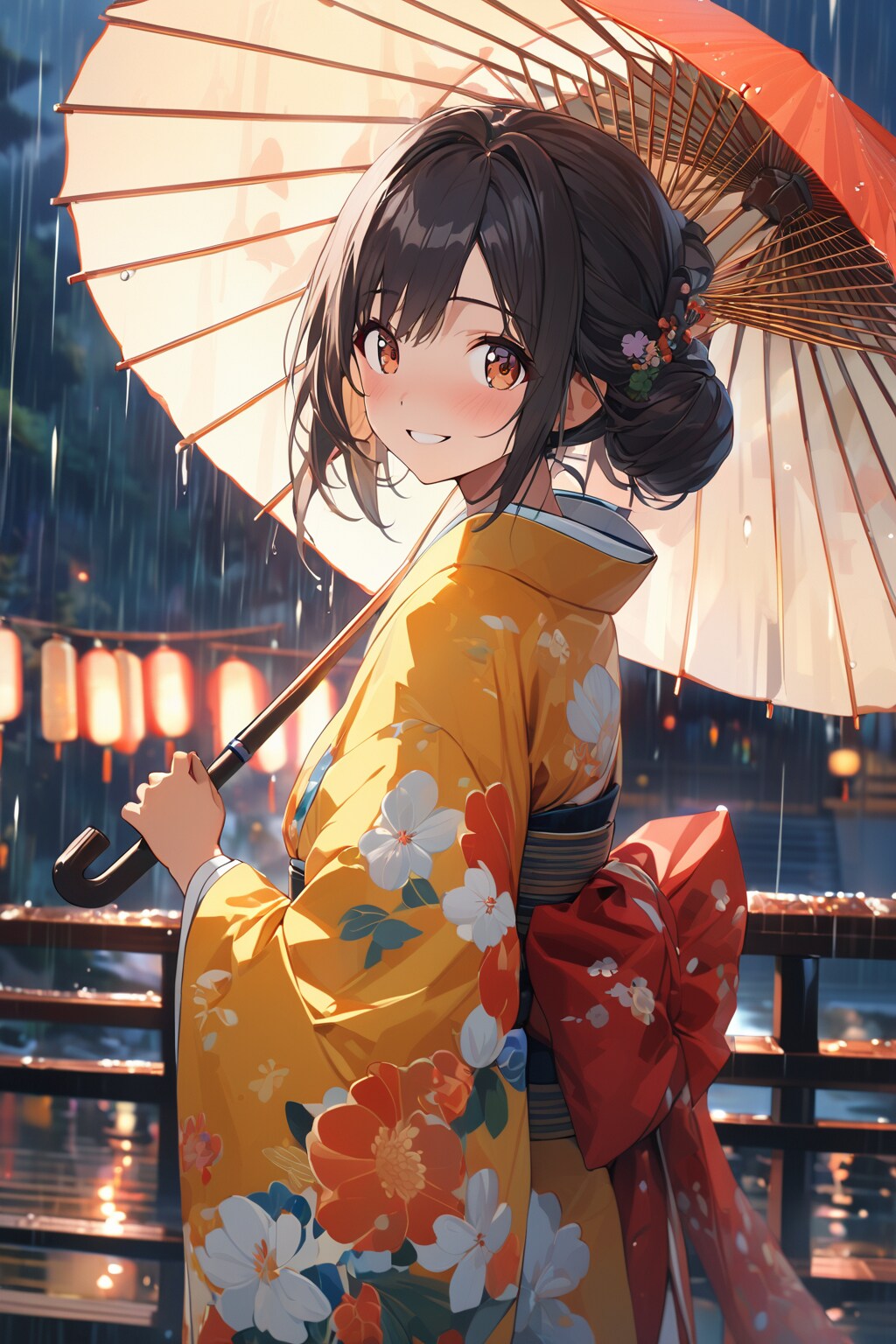 雨降る夜 | の人気AIイラスト・グラビア