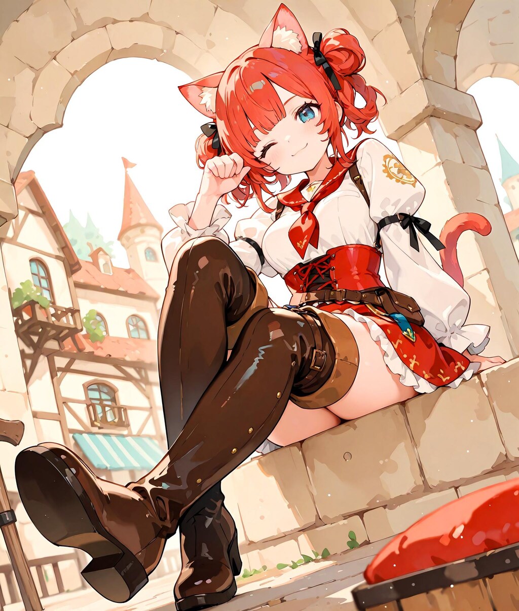 長靴をはいた猫耳少女