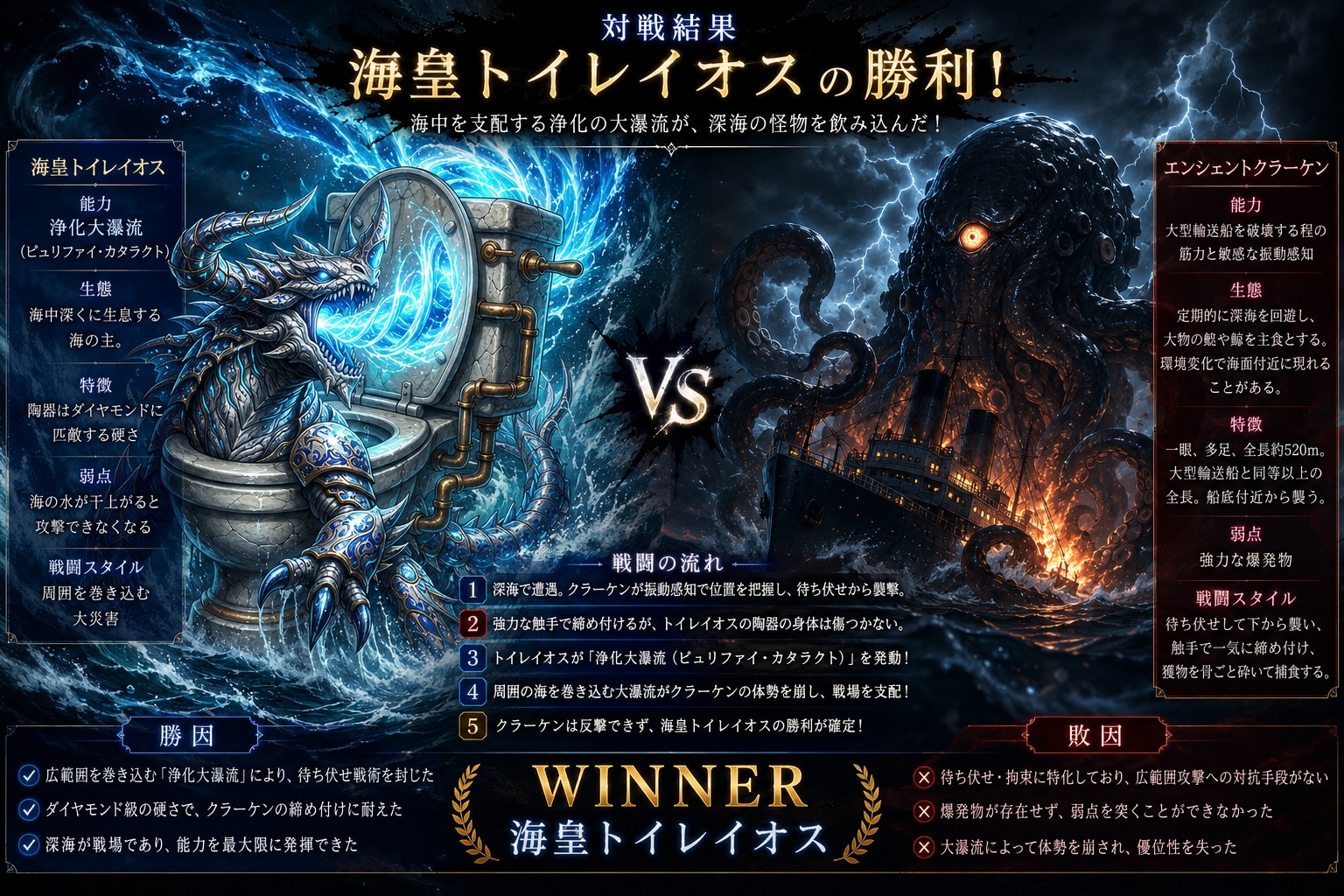 VSエンシェントクラーケン