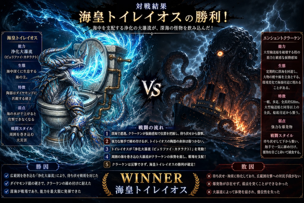 VSエンシェントクラーケン