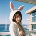 バルコニーのウサギ 10枚目