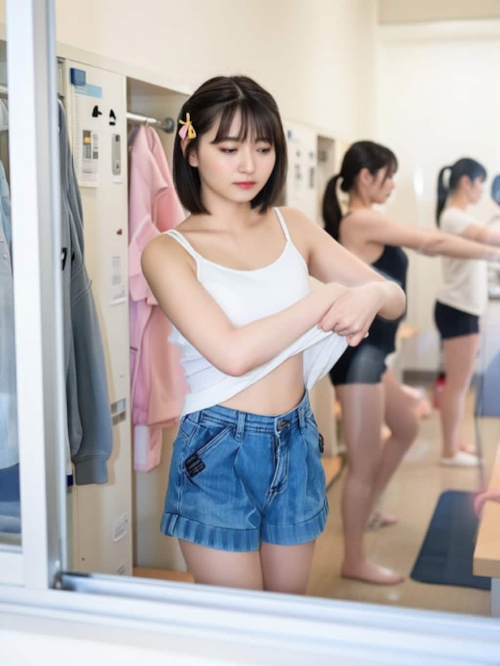 着替え中