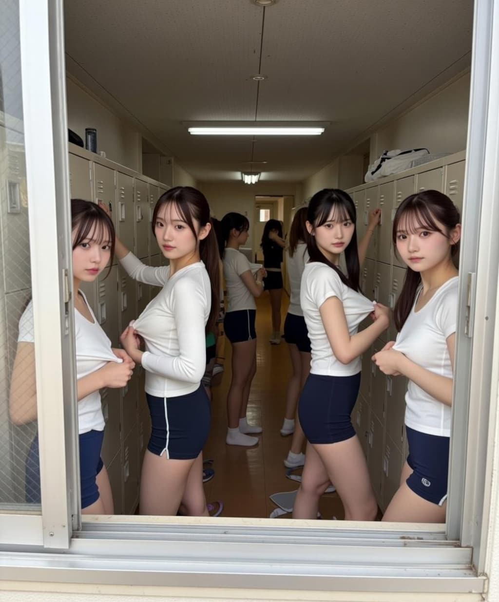 着替え中