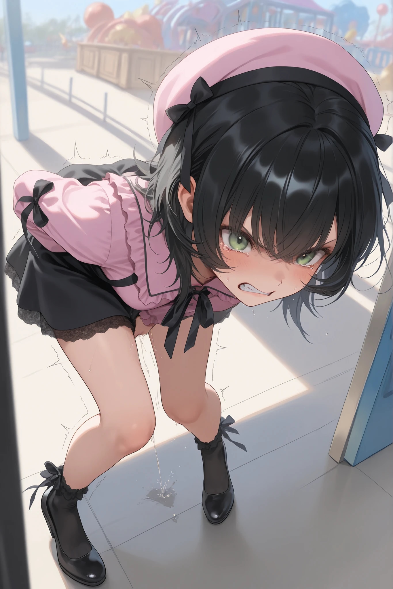 早く…空いてるトイレ探して…