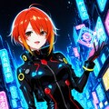 サイバーパンクな女の子 2枚目
