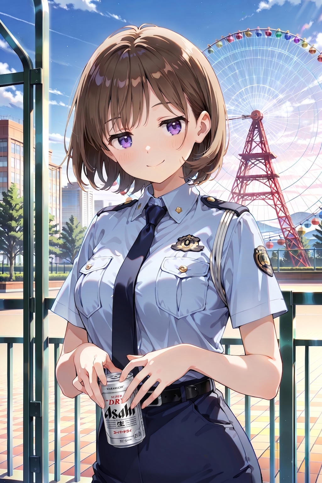 ジト目婦警さんとビール ～乾さつきのドライな日常～ Z522