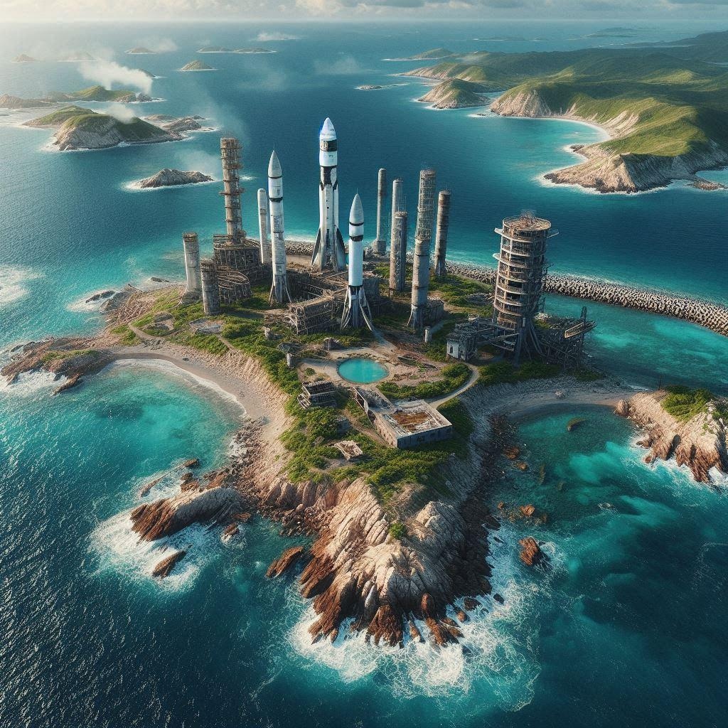 ロケットの発射基地