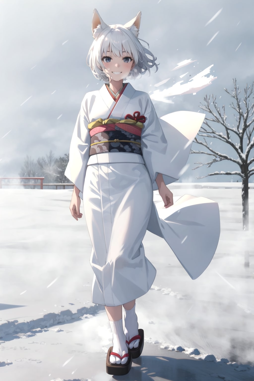 白狐娘 | の人気AIイラスト・グラビア