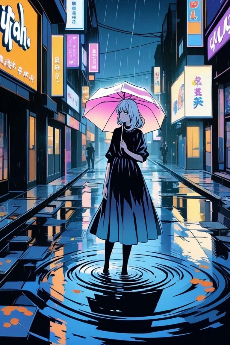 雨 | の人気AIイラスト・グラビア
