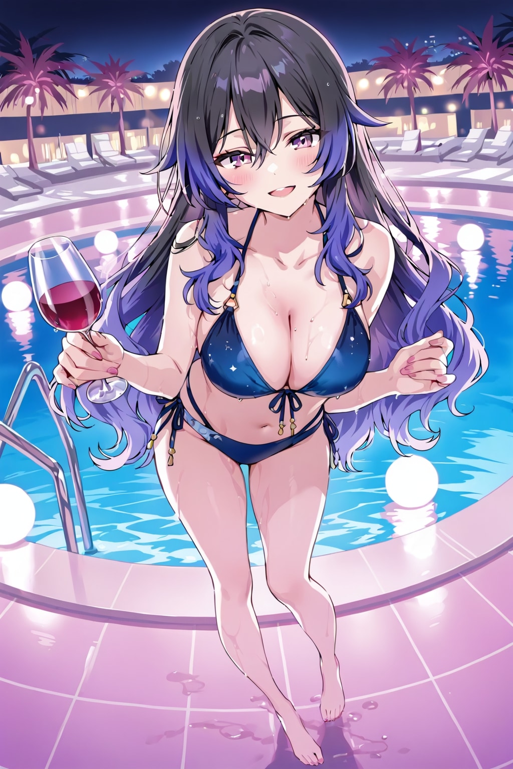 リゾートの彼女