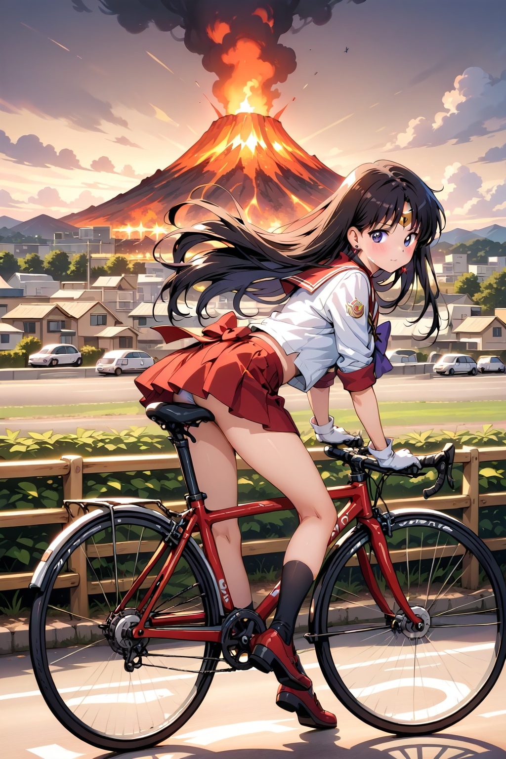自転車に乗るセー〇ー戦士_LARIMAR