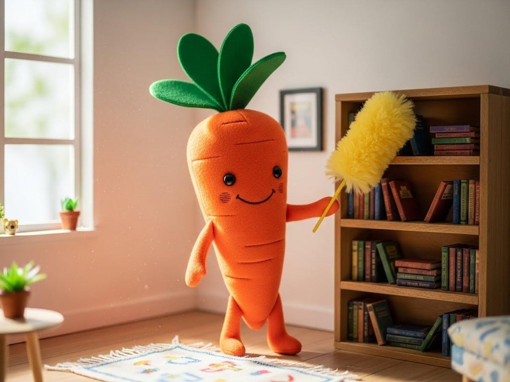 大掃除と人参さん