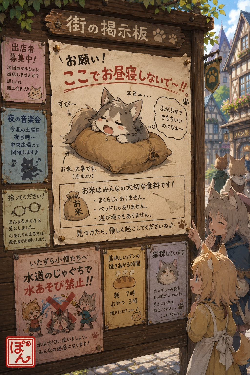 ゆるい張り紙