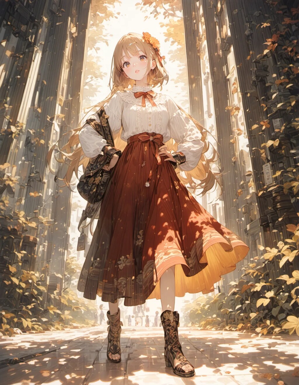 Autumn Column Serenity