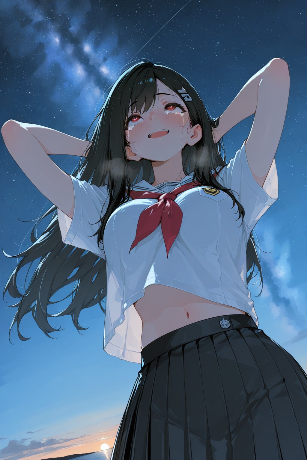 リゾート地の星空