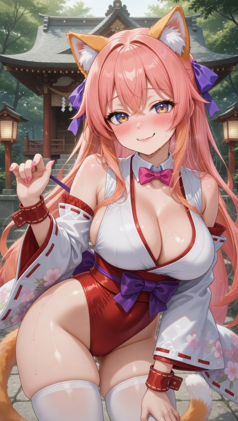 競スク巫女服きつねちゃん
