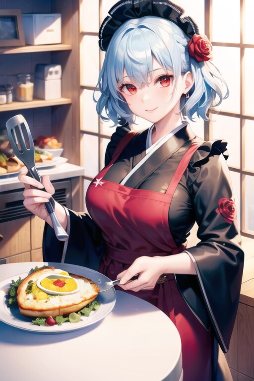 着物女子ちゃんの日常シリーズ（朝食）