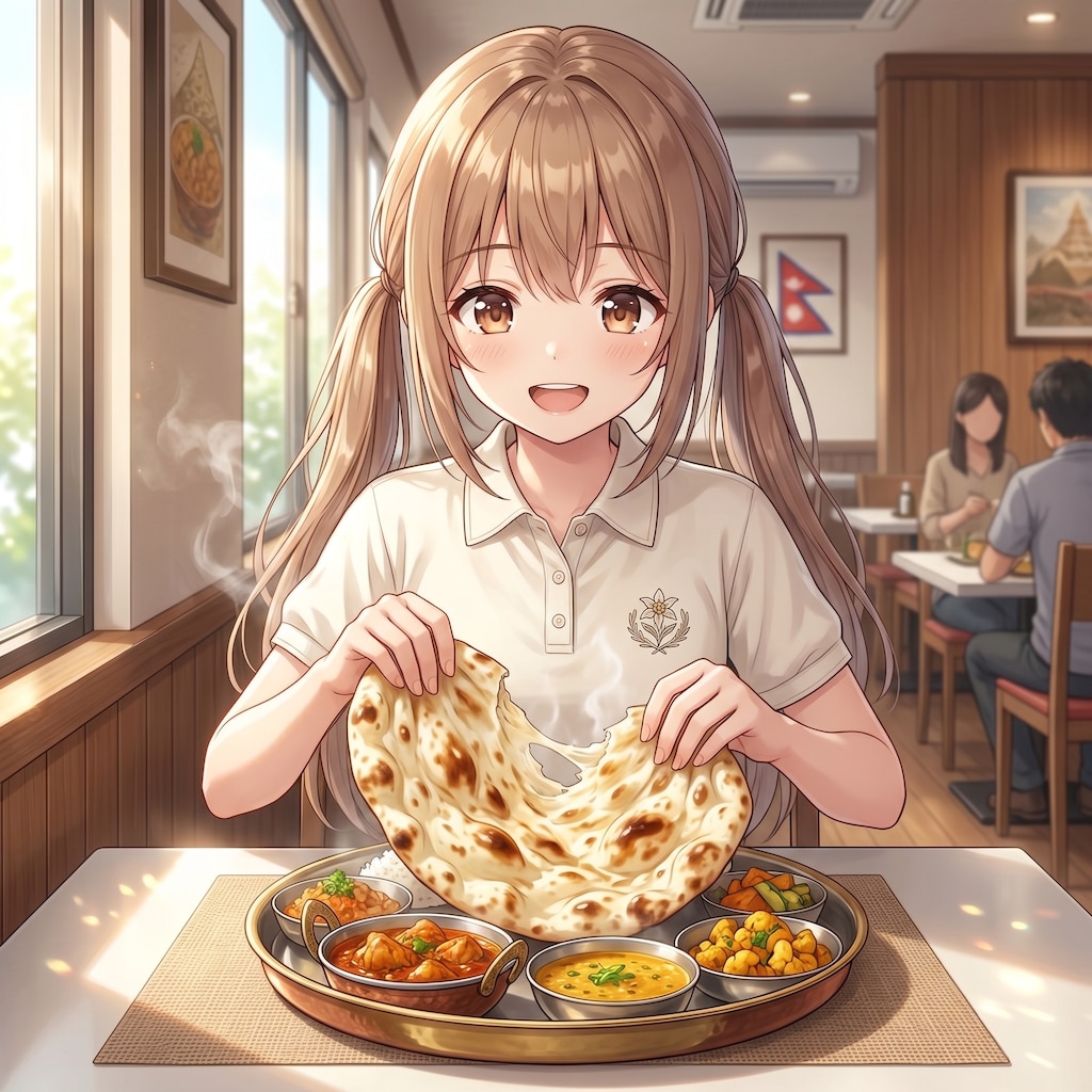 梢とランチ（１５）ネパール式カレー