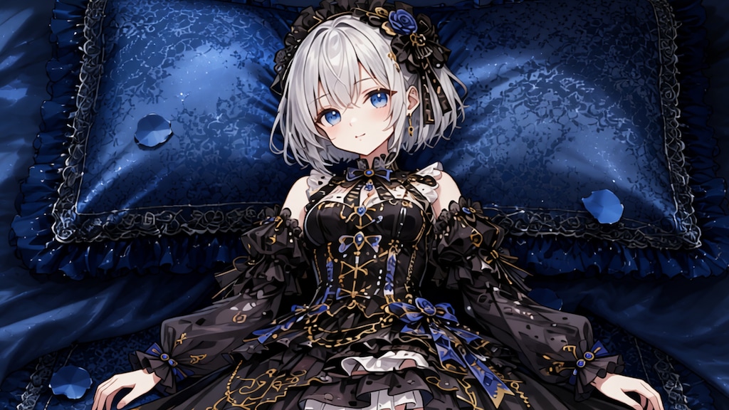 銀髪少女とドレス　その3